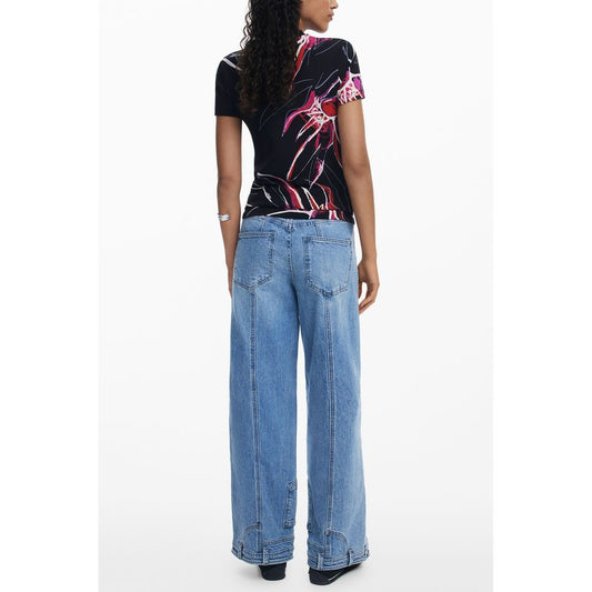 Black Viscose Women Top