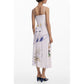 White Polyester Women Dress