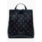 Black Polyethylene Women Backpack