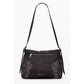 Brown Polyethylene Women Handbag