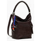 Brown Polyethylene Women Backpack