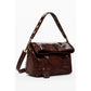Brown Polyethylene Women Handbag