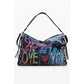 Blue Cotton Women Handbag