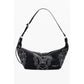 Black Polyethylene Women Handbag