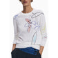 White Viscose Women Sweater
