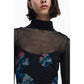 Black Polyester Women Dress