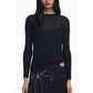 Black Polyester Women Dress