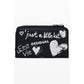 Black Polyethylene Women Wallet