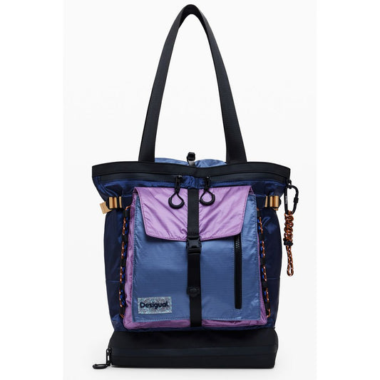 Blue Polyethylene Women Backpack