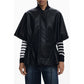 Black Polyethylene Women Poncho