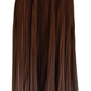 Beige Longuette Plisse Chiffon Midi Skirt