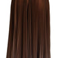 Beige Longuette Plisse Chiffon Midi Skirt