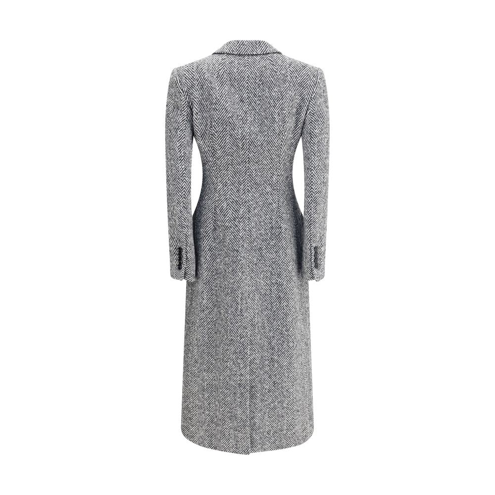 Single-breasted chevron Coat