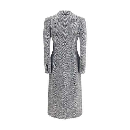 Single-breasted chevron Coat