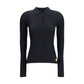 Ribbed Polo Sweater