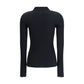 Ribbed Polo Sweater