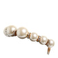 Gold Pearl Crystal Embellished Tiara Hair Accessory Headband