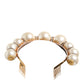 Gold Pearl Crystal Embellished Tiara Hair Accessory Headband