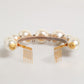 Gold Pearl Crystal Embellished Tiara Hair Accessory Headband