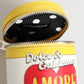 Amore Leather Yellow Bag Charm Coin Case Keychain Keyring