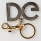 Multicolor Crystal DG Logo Gold Keychain Charm Keyring
