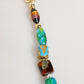 Multicolor Murano Glass Beads Brass Women Jewelry Necklace