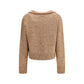 V-neck Sweater with rhinestones