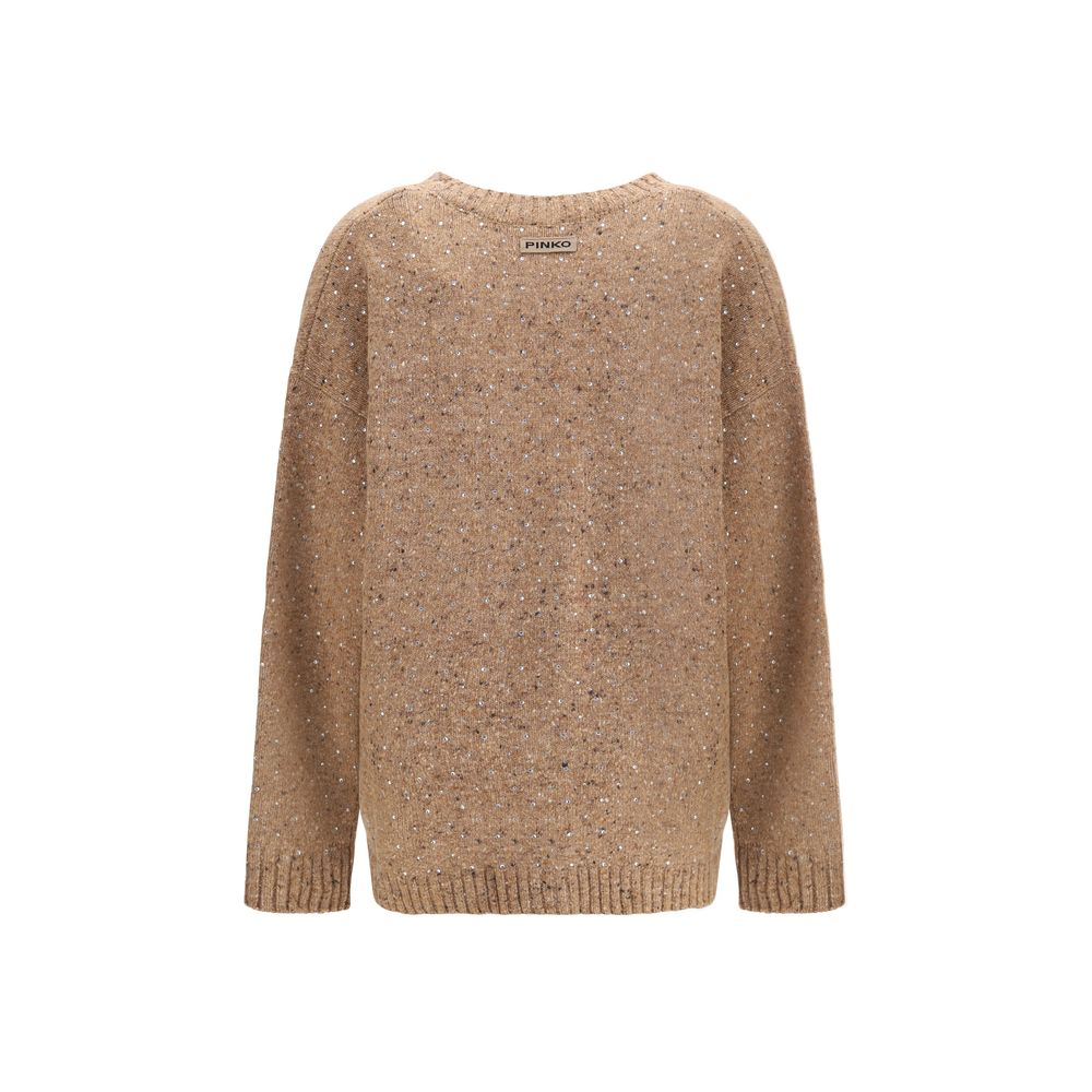 Bouclé fabric Cardigan with rhinestones