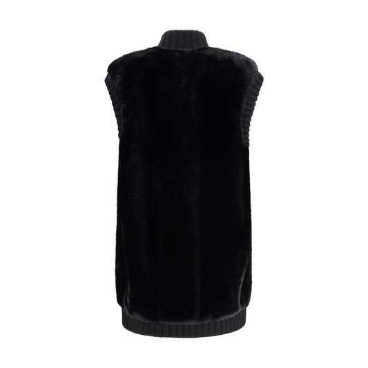 Long Vest in faux fur