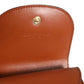 Brown Leopard Print Calf Leather Small Coin Purse Wallet