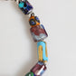 Multicolor Murano Glass Beads Brass Zamak Necklace