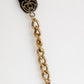 Blue Floral Appliqué Velvet Choker Crystal Beads Necklace