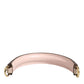 Beige Brown Snakeskin Leather Gold Ring Shoulder Strap
