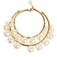 Gold Brass Faux Pearl Crystal Statement Luxury Jewelry Necklace