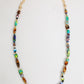 Multicolor Murano Glass Beads Gold Chain Jewelry Necklace