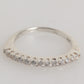 Sterling Silver 925 Band Pave CZ Crystal Eternity Ring