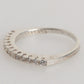 Sterling Silver 925 Band Pave CZ Crystal Eternity Ring
