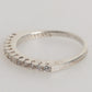 Sterling Silver 925 Band Pave CZ Crystal Eternity Ring