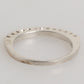 Sterling Silver 925 Band Pave CZ Crystal Eternity Ring