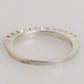 Sterling Silver 925 Band Pave CZ Crystal Eternity Ring