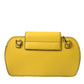 Yellow Smooth Leather DG Logo Clutch Crossbody Case Bag