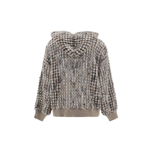 Perfored wool Cardigan