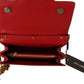 Red Leather Mini Crossbody Gold Hardware Rosso Papavero Bag