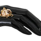 Gold Brass Resin Beige Dog Pet Accessory Ring