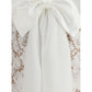 Short satin Dress with lace bow