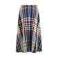 Midi check skirt