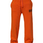 Orange Cotton DG VIB3 Logo Drawstring Sweatpants Pants