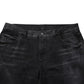 Black Washed Cotton Skinny Men Denim Jeans