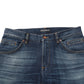 Dark Blue Washed Cotton Skinny Men Denim Jeans