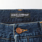 Dark Blue Washed Cotton Skinny Men Denim Jeans